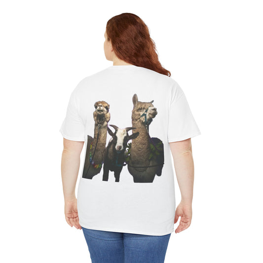 TShirt - Alpacas Angel & Muffin & Pablo the Goat - Supports Orphan Charity